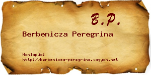 Berbenicza Peregrina névjegykártya